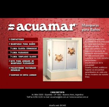 diseño web: Acuamar