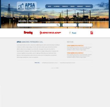 diseño web: DiseÃƒÂ±o sitio web APSA Almacenes Petroleros