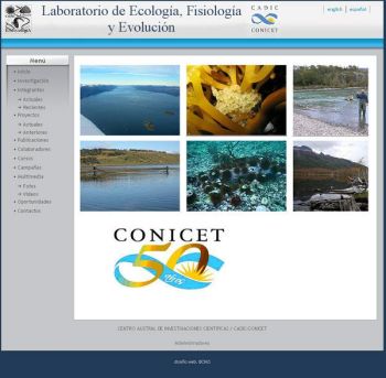 diseño web: CadicConicet