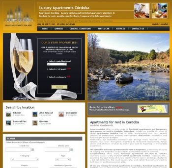 diseño web: Luxury Cordoba - DiseÃƒÂ±o Web sitio alquileres temporarios