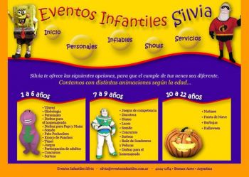 diseño web: Eventos Infantiles