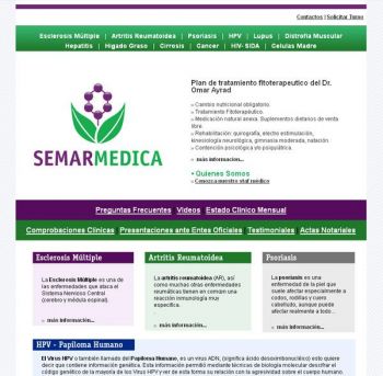 diseño web: Semarmedica