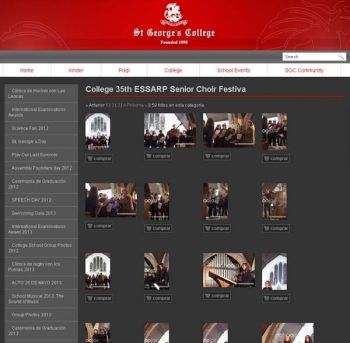 diseño web: St. George - Galeria y Venta fotos Online