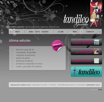 diseño web: Tandileo Gourmets