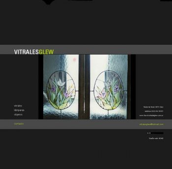 diseño web: Vitrales Glew