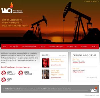 diseño web: Wellcontrol International